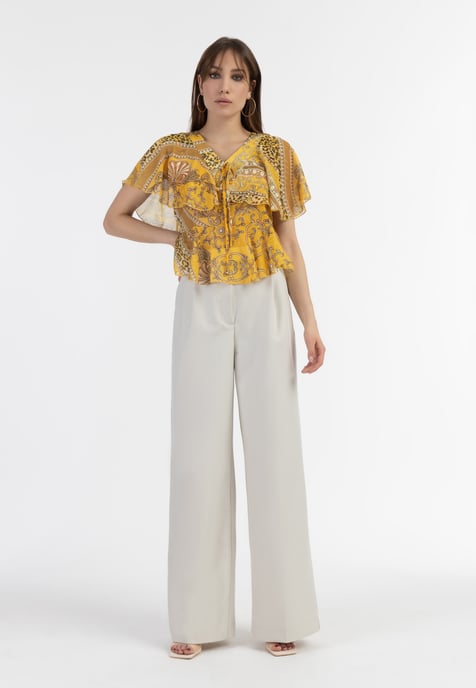 Faina Blouse Dames geel - Image 2