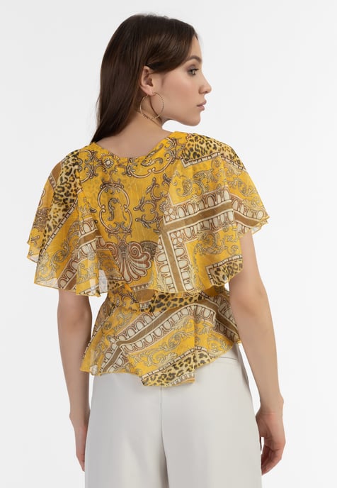 Faina Blouse Dames geel - Image 4