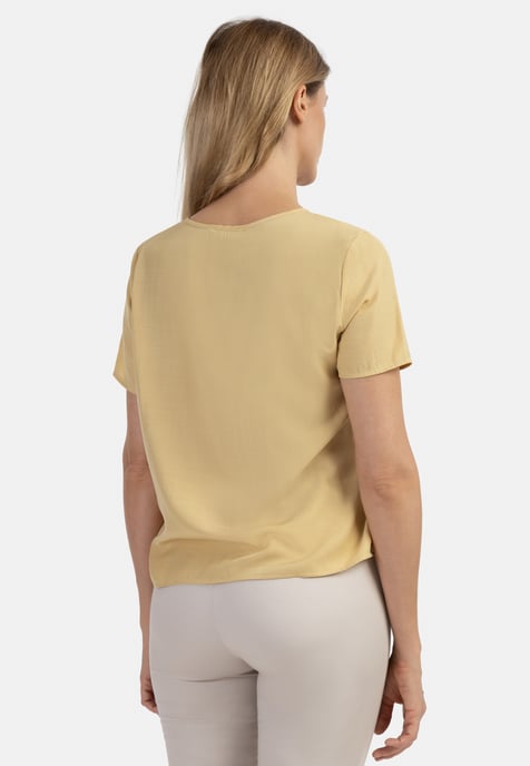 usha Blouse shirt Dames lichtgeel - Image 4