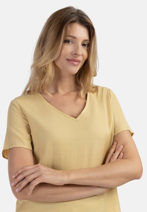 usha Blouse shirt Dames lichtgeel - Image 5