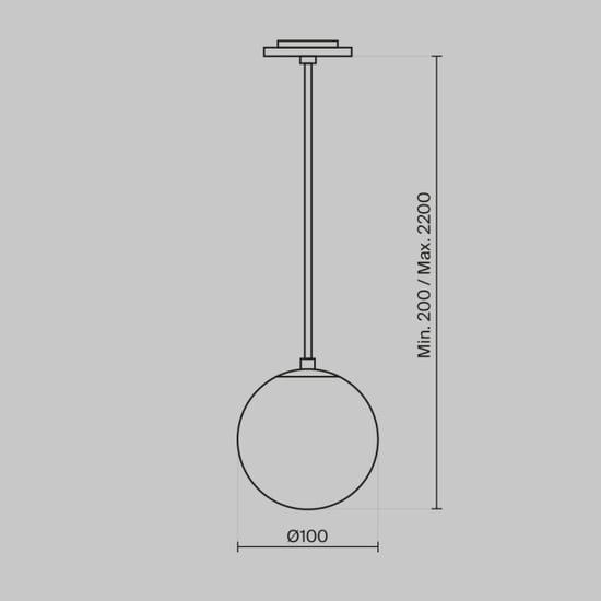 Technical Maytoni hanglamp luna en wit Ø10 - Image 4