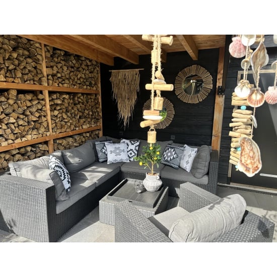 Gek op kussens! Sierkussen ibiza black outdoor | 45 x 45 cm | katoen/polyester - Image 2