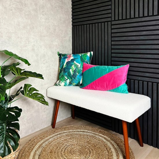 NOVÉE Velvet swirl groen/roze | 30 x 50 cm | kussenhoes | fluweel/polyester - Image 2