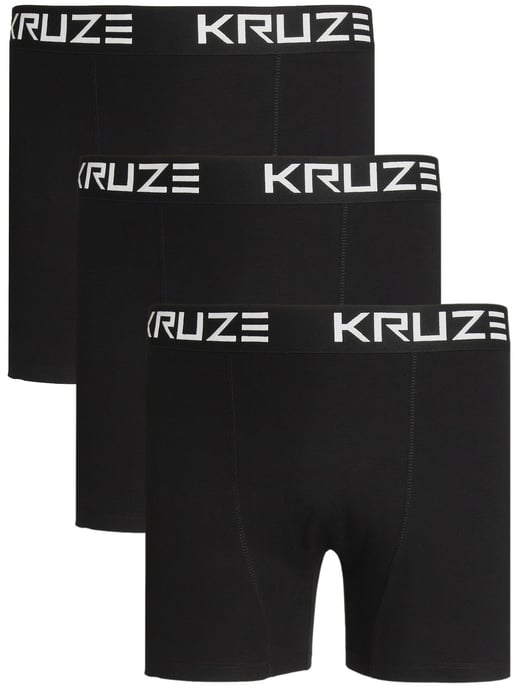 Kruze | 3 Pack Mens Cotton Stretch Boxer Shorts - Image 1
