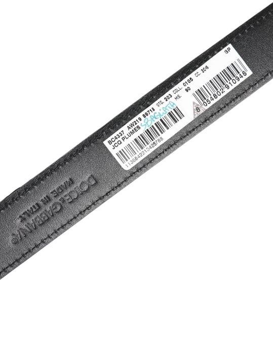 Brocade Tygbälte Med Läder - Image 5