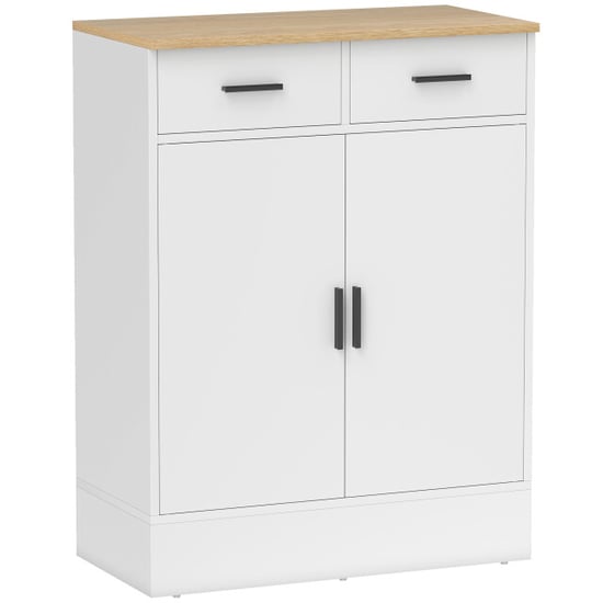 4goodz Buffetkast commode met 2 lades, wit - Image 1