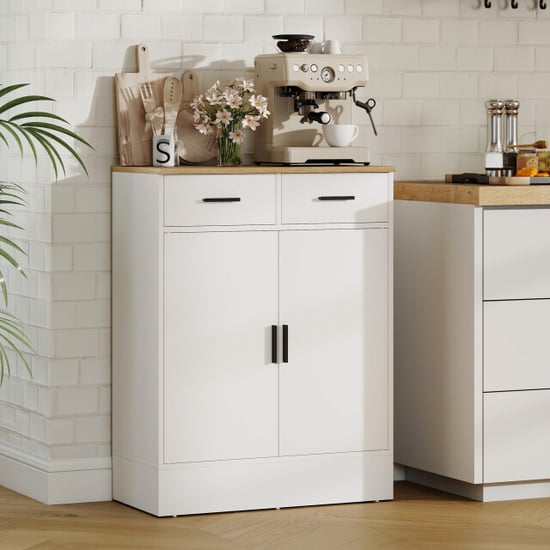 4goodz Buffetkast commode met 2 lades, wit - Image 2