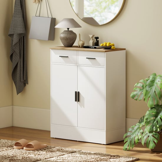 4goodz Buffetkast commode met 2 lades, wit - Image 3