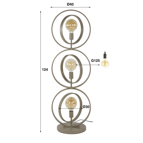 Hoyz vloerlamp turn around 3-lichts - - Image 4