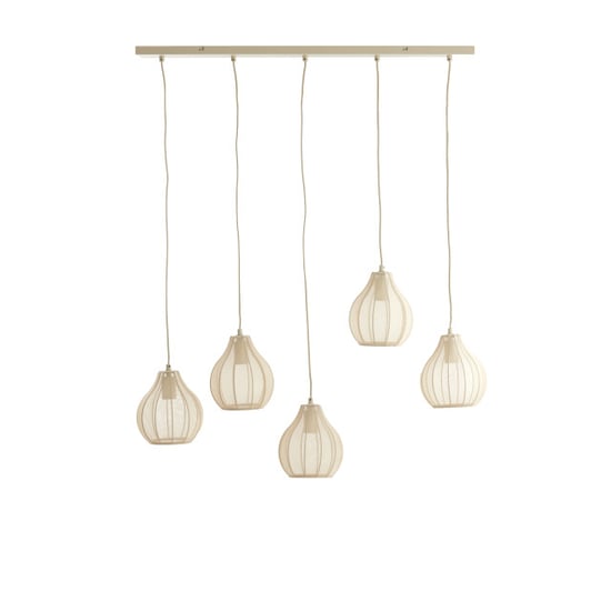 Light & Living hanglamp 5l 100x15x21,5 cm elati zand - Image 1