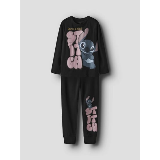 Name It Meisjes lange pyjama set nkfolina stitch zwart - Image 5