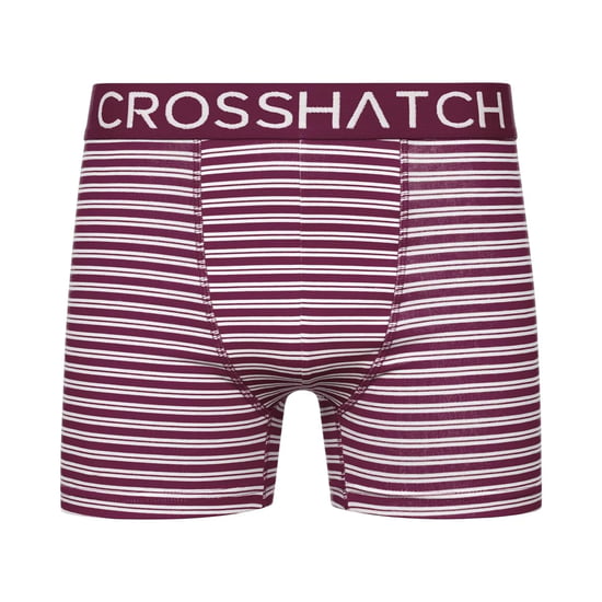 Crosshatch Heren Hovland Boxershorts (Verpakking van 3) (Prune) - Image 4