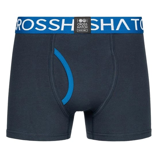 Crosshatch Herr Linamo Öppen Fly Boxer Short (Blå) - Image 4
