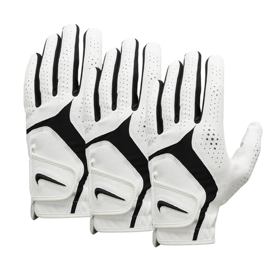 Nike Dura Feel X Golf Gloves (Pack of 3) (White/Black) - Image 1