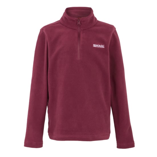 Regatta Great Outdoors Childrens/Kids Hot Shot II Half Zip Fleece Top (Dark Pimento) - Image 1