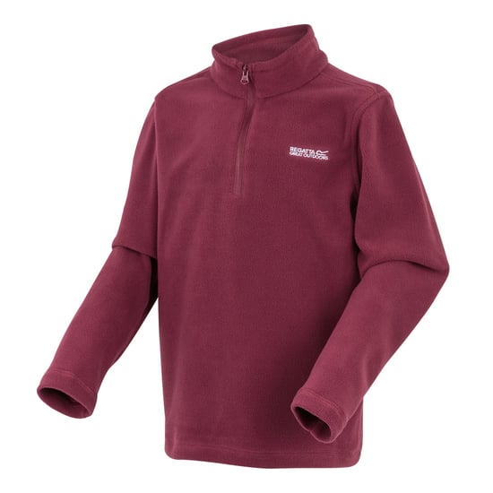 Regatta Great Outdoors Childrens/Kids Hot Shot II Half Zip Fleece Top (Dark Pimento) - Image 3