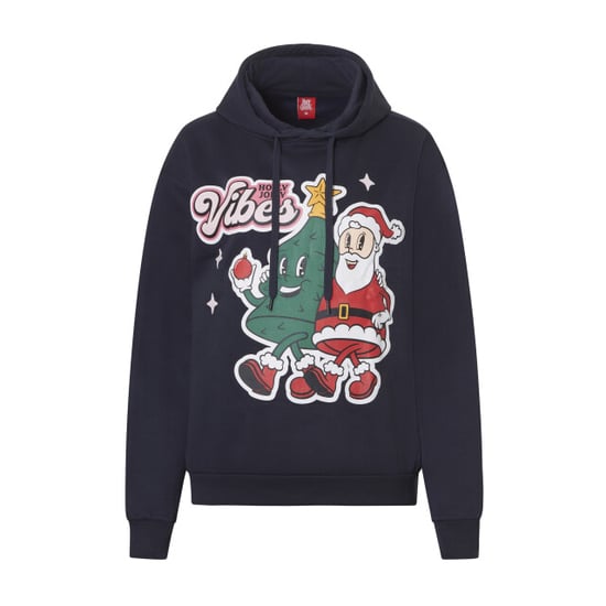 Apollo Dames hoodie met kerst print donkerblauw - Image 1