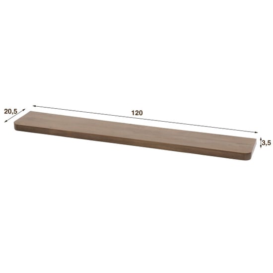 Hoyz wandplank carve 120cm massief acacia - Image 2