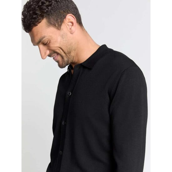 No Excess Pullover full button polo black - Image 6