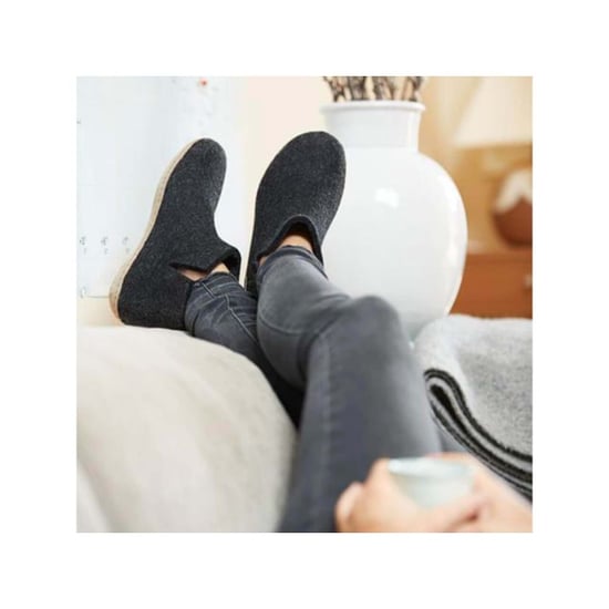 Glerups Low boot leather sole g 02-charcoal - Image 2