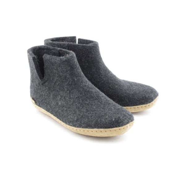 Glerups Low boot leather sole g 02-charcoal - Image 3
