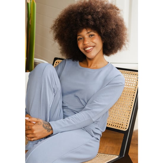 By Louise Dames huispak broek + sweater effen donker - Image 2
