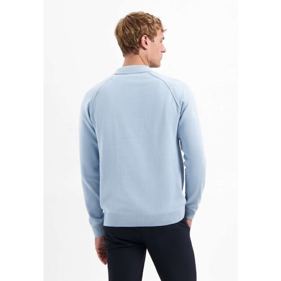 No Excess Pullover polo half zip solid dusty blue - Image 2