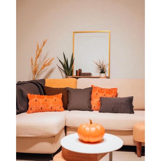 NOVÉE Sierkussen furry pumpkin oranje | 45 x 45 cm | polyester - Image 2