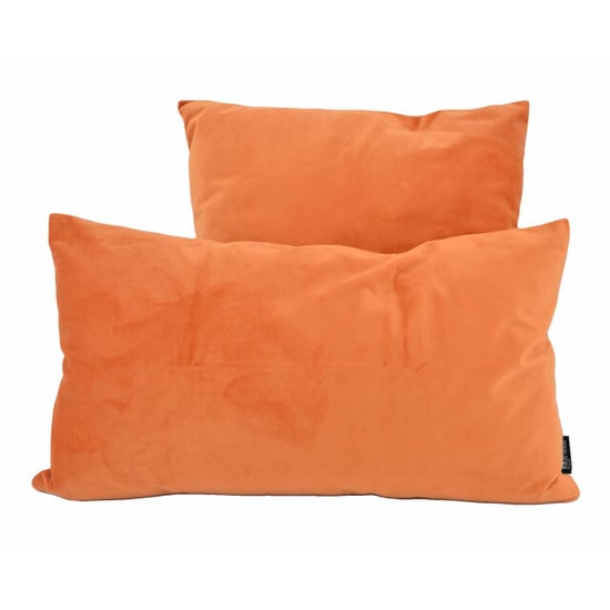 Gek op kussens! Sierkussen velvet oranje | 45 x 45 cm | polyester - Image 2