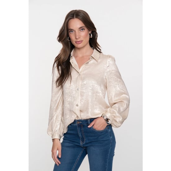 Geisha Shiny blouse 53868-14-champagne - Image 2