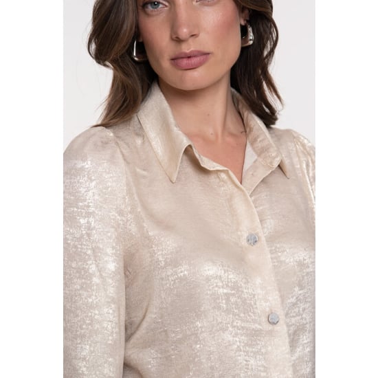 Geisha Shiny blouse 53868-14-champagne - Image 4