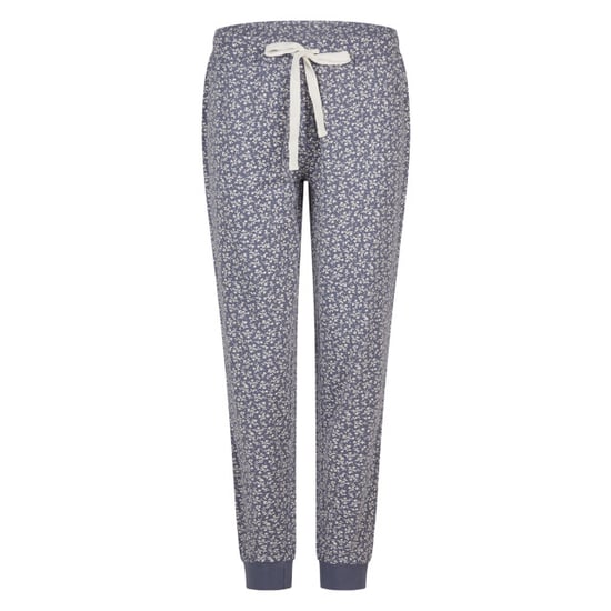 By Louise Dames pyjama set lang v-hals off-white/donkerblauw gebloemd - Image 2