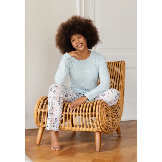 By Louise Dames pyjama set lang blauw gebloemd - Image 3