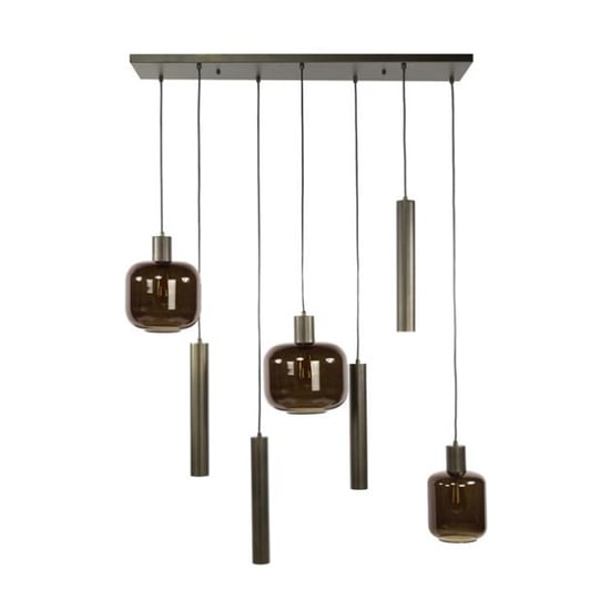 Hoyz hanglamp bronza mix 4+3-lichts sienna brown - Image 4