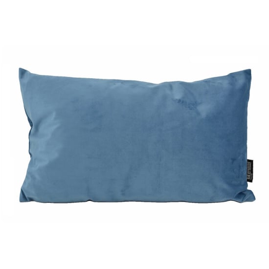 Gek op kussens! Velvet blauw long | 30 x 50 cm | kussenhoes | polyester - Image 1