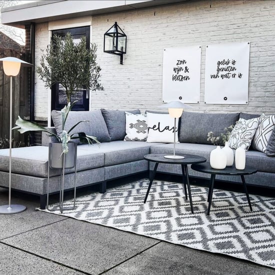 Gek op kussens! Black & white relax outdoor | 45 x 45 cm | kussenhoes | polyester - Image 2