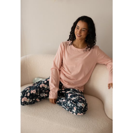 By Louise Dames pyjama set lang roze gebloemd - Image 3