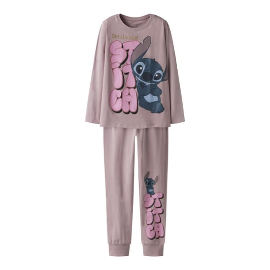 Name It Meisjes lange pyjama set nkfolina stitch lila - Image 1