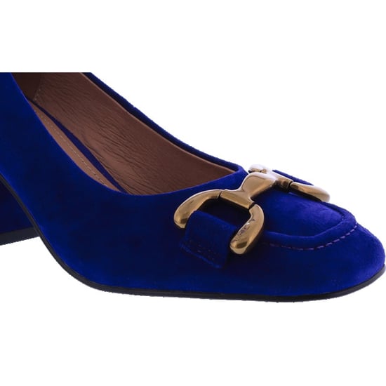 Bibi Lou Dames amber suede pump blauw - Image 5