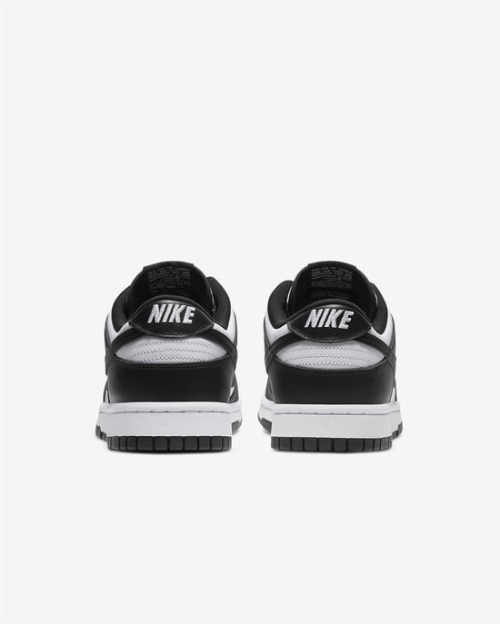 Nike Dunk Low Retro Trainers White/Black - Image 6