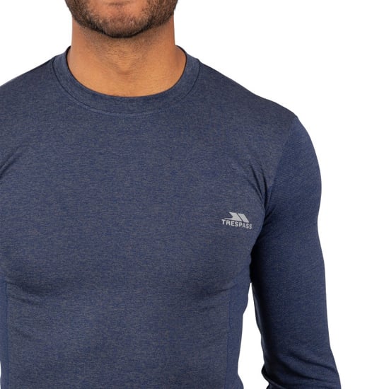 Trespass - Heren Timo Lange Mouwen Sport Shirt (Marine Marl) - Image 4