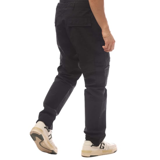 Herenbroek Marcelo Burlon Cross Nylon Cargo in Zwart-Wit - Image 2