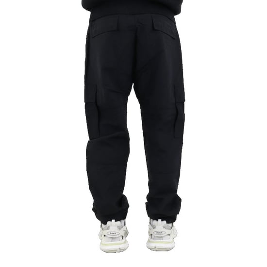 Herenbroek Marcelo Burlon Cross Nylon Cargo in Zwart-Wit - Image 4