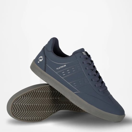 Q1905 Sneaker platinum one middenblauw/antraciet - Image 2