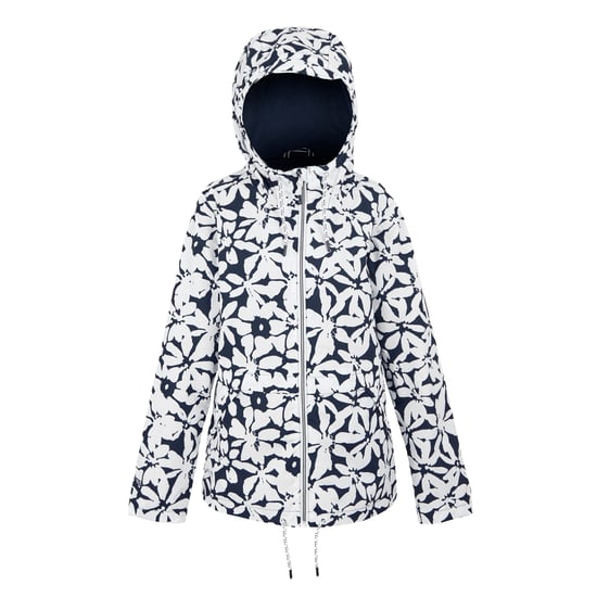 Regatta Womens/Ladies Bayletta II Painterly Stripe Waterproof Jacket (Navy/White) - Image 1