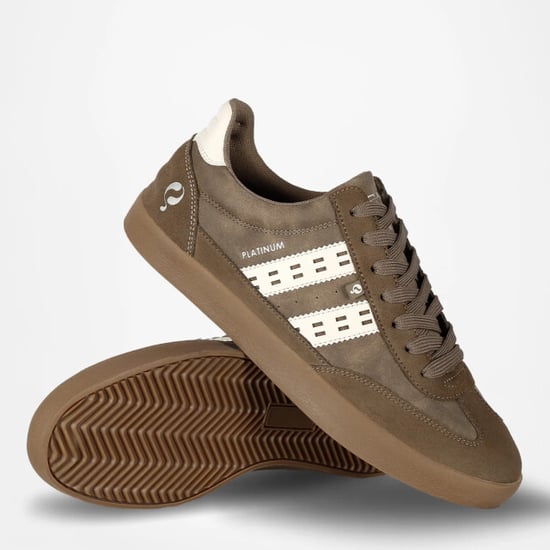 Q1905 Sneaker platinum middenbruin/offwhite/gum - Image 5