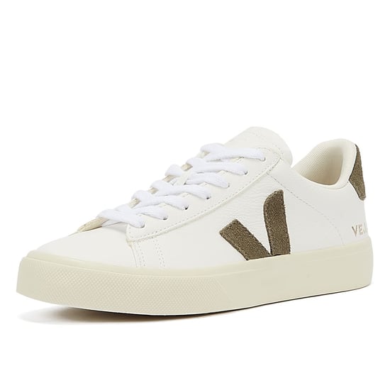 Veja Campo Extra Khaki Women's White/Khaki Trainers - Image 3