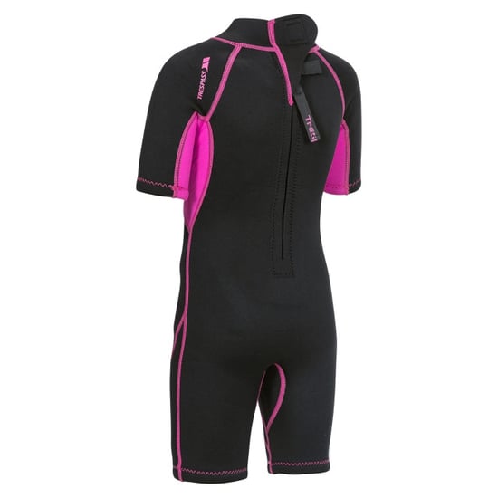 Trespass Childrens Girls Scubadive 3mm Kort Wetsuit (Zwart) - Image 3