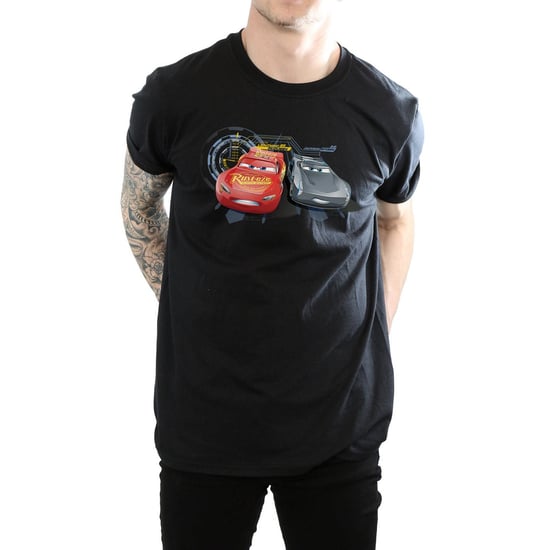 Disney Mens Cars Lightning Vs Storm T-Shirt (Black) - Image 3