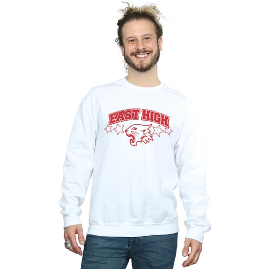 Disney Mens High School Musical The Musical Wildcat Stars Sweatshirt (White) - Image 3